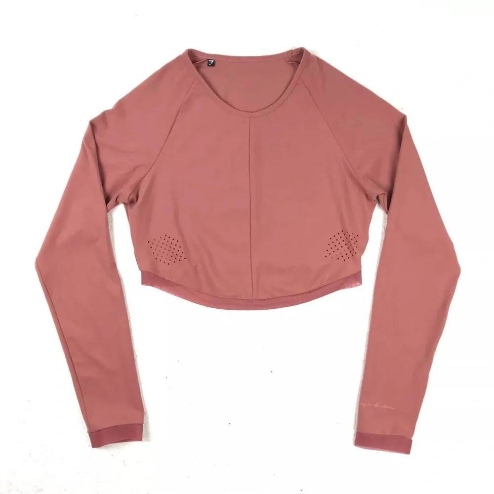 NWT Gymshark x Whitney Simmons V1 Long Sleeve Moab Long Sleeve Crop Top - Picture 3 of 15